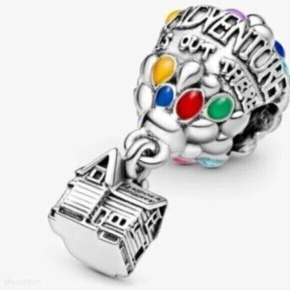 ✅Pandora Disney Pixar's Up House & Balloons Charm - Picture 2 of 4